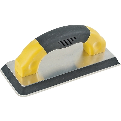 Grout Float, 9 in L, 4 in W, Ergonomic Handle, Gum Rubber