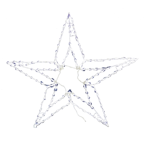 Star Ornament, 2D, LED, 50 in Cool White