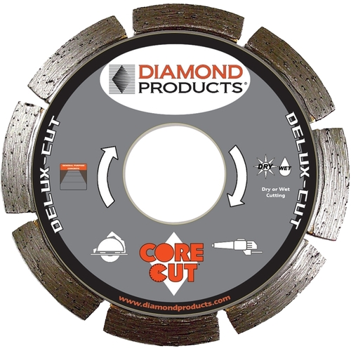 Diamond 21002 Circular Saw Blade, 4-1/2 in Dia, 7/8 in Arbor, Applicable Materials: Concrete