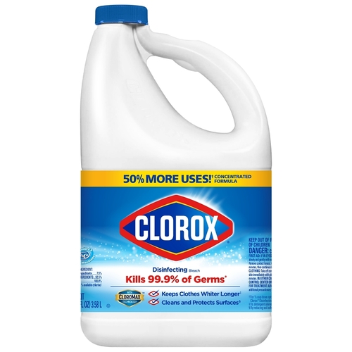 CLOROX 32424 Concentrated Bleach, 121 oz, Liquid, Regular