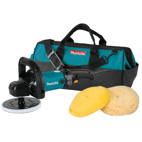 Makita 9237CX3 Polisher, 10 A, 5/8-11 Spindle, 0 to 3200 rpm Speed, Loop Handle, Electronic Control