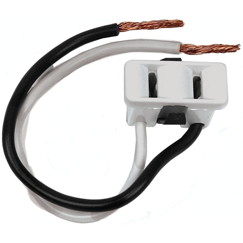 Jandorf 61015 Single Receptacle, 2 -Pole, 125 V, 15 A, White