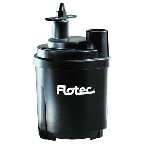Flotec Tempest FP0S1300X Submersible Utility Pump, 115 V, 0.166 hp, 1 in Outlet, 1470 gph, Thermoplastic