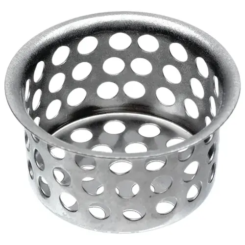 Sink Strainer, 1-1/2 in Dia, Brass, Chrome, For: 1-1/2 in Sinks Drains and Utility Tubs