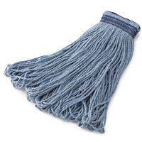 Rubbermaid FGE23800BL00 FGE23800 BL00 Wet Mop Head, 24 oz Capacity, Cotton/Synthetic, Blue