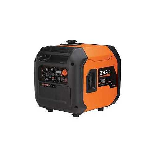 iQ3500 Inverter Generator, 25 A, 120 V, 3000 W Output, 2.6 gal Tank, Electric, Recoil Pull Start