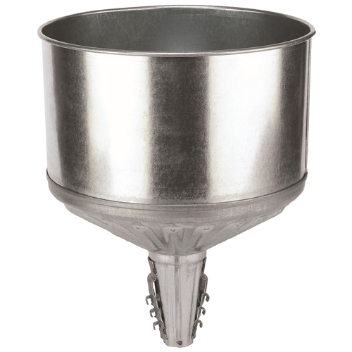 Lubrimatic 75-008 Funnel, 8 qt Capacity, Galvanized Steel, 11-1/2 in H