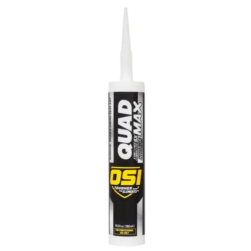 OSI 1868688 QUAD MAX Sealant, White 004, -14 to 158 deg F, 9.5 oz Cartridge