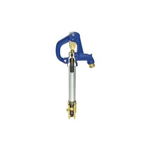 Simmons 902 900 Series Frost-Proof Yard Hydrant, 53-1/4 in OAL, 3/4 in Inlet, FNPT Inlet, 3/4 in Outlet, MHT Outlet Blue