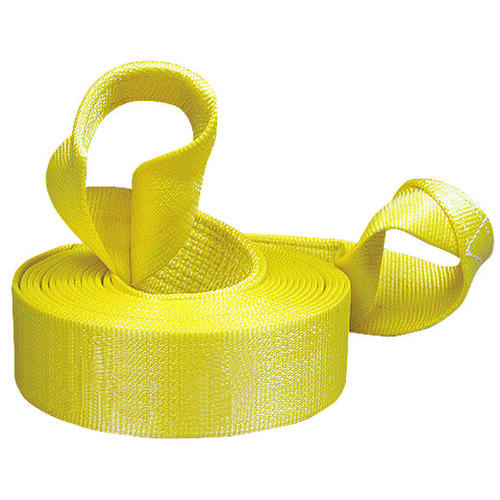 Recovery Strap, 22,500 lb, 3 in W, 20 ft L, Hook End, Yellow