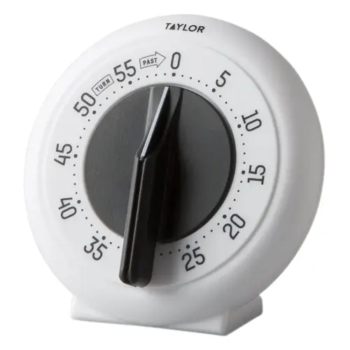 TAYLOR 5831N 60-Minute White Long Ring Timer