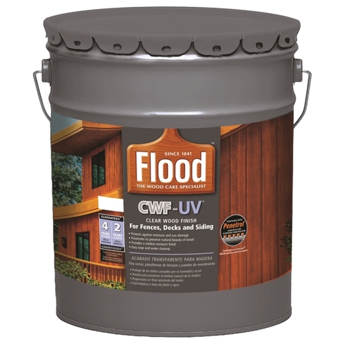Flood FLD542-05 Wood Finish, Natural, Liquid, 5 gal, Can
