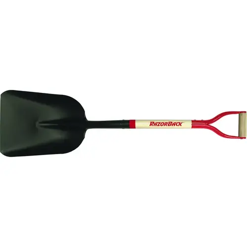 UnionTools 50139 Scoop Shovel, 11-1/8 in W Blade, 15 in L Blade, Steel Blade, North American Hardwood Handle, 41 in OAL