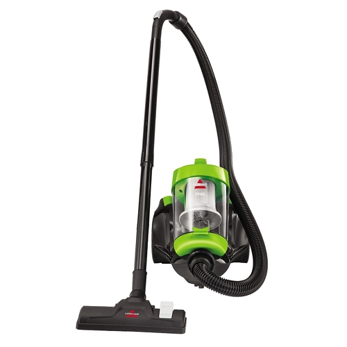 Zing A Bagless Canister Vacuum, 2 L Vacuum, 3-Stage Filter, 16 ft L Cord, Black/Citrus Lime Housing