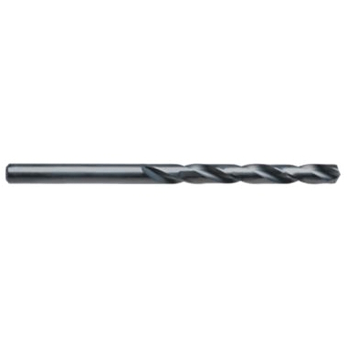 Drill Bit, 3/8 in Dia, 6 in OAL, Heavy-Duty, Spiral Flute, Straight Shank Black Oxide