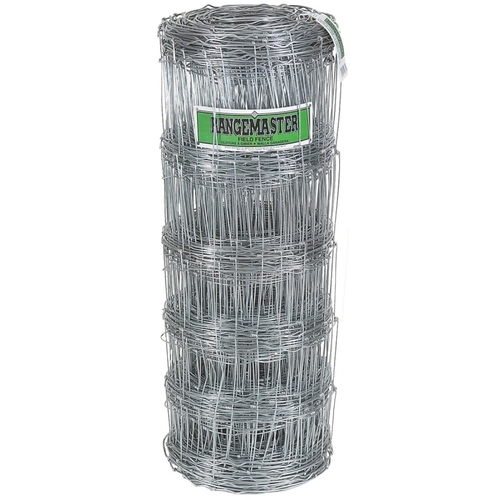 Rangemaster 6660 Field Fence, 330 ft L, 47 in H, 12 ga Gauge, Steel, Galvanized