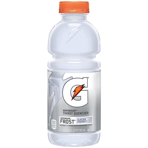 Gatorade 10247 Sports Drink, Liquid, Glacier Cherry Flavor, 20 oz Bottle