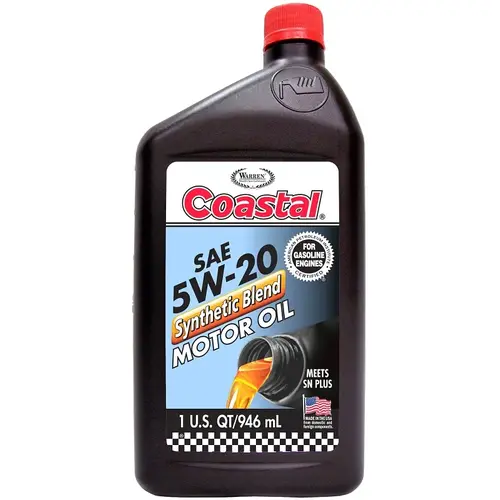 Warren 01601 Motor Oil, 5W-20, 946 mL Light Amber