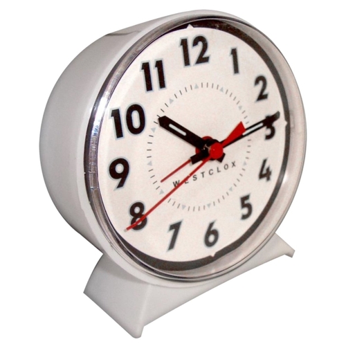 Alarm Clock, Plastic Case, White Case