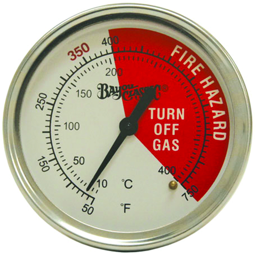 Bayou Classic 5070 Fryer Thermometer, 50 to 750 deg F