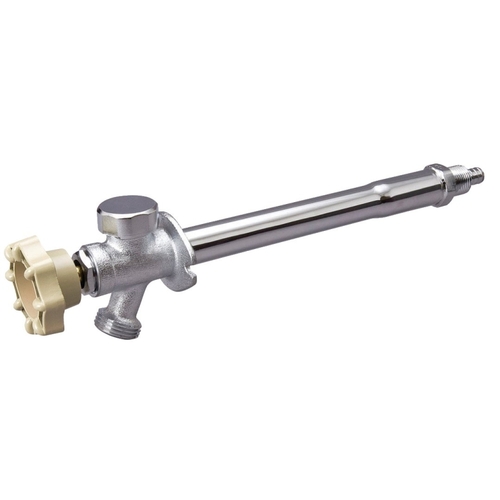 B&K 104-845HC Anti-Siphon Frost-Free Sillcock Valve, 1/2 x 3/4 in Connection, MPT x Hose, 125 psi Pressure, Brass Body Chrome