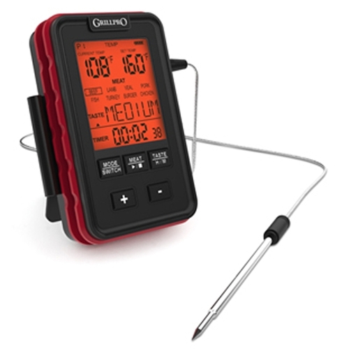 GrillPro 13925 Thermometer, Backlit Display