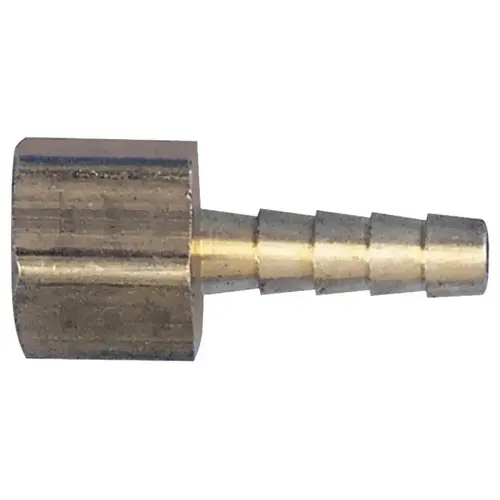 Tru-Flate 21-222 Air Hose Fitting, 1/4 in, FNPT x Barb, Brass