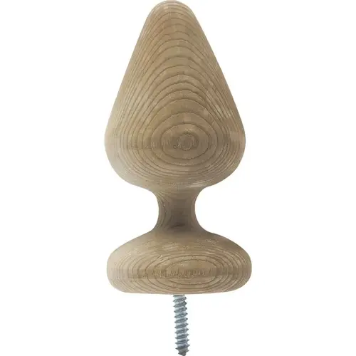 Waddell 114-XCP10 Post Top, 3-1/2 in Dia, 6-1/2 in H, Victorian, Pine - pack of 10