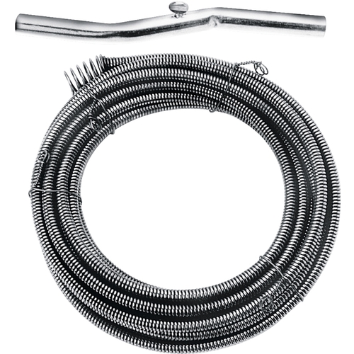 30000 Series Drain Pipe Auger, 1/2 in Dia Cable, 50 ft L Cable