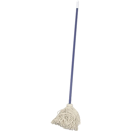 BIRDWELL 9620-6 Deck Mop with Swivel Cap, 48 in L, Cotton Mop Head, Metal Handle