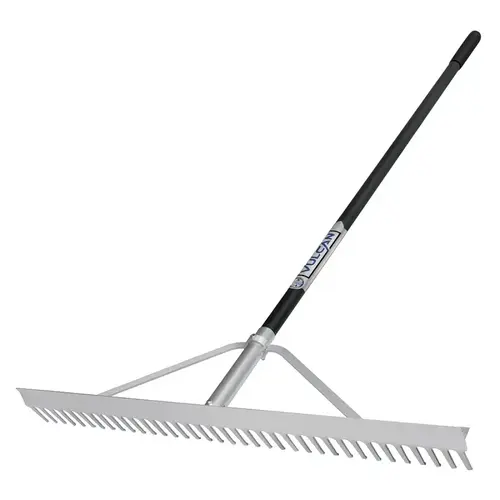 Landscape Rake, 36 in W Head, 36 -Tine Natural Black