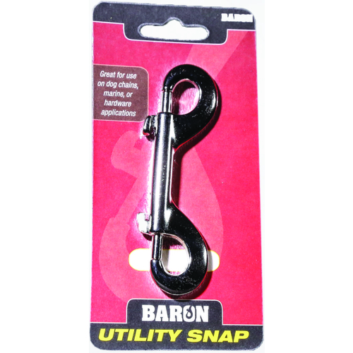 Baron C-162 Bolt Snap, 60 lb Working Load, Steel, Zinc