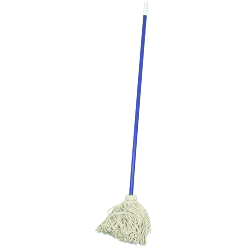 BIRDWELL 9624-6 Deck Mop with Swivel Cap, Cotton Mop Head, Metal Handle