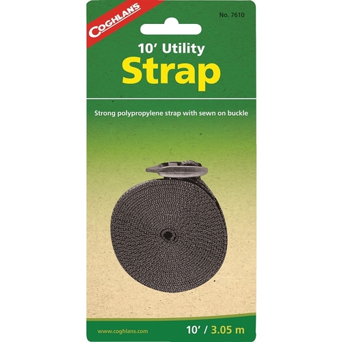 Utility Strap, 1 in W, 10 ft L, Polypropylene