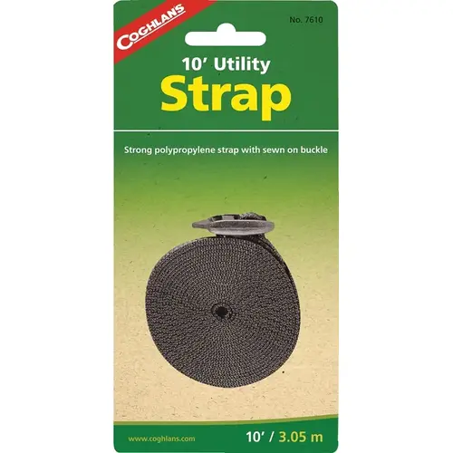 Utility Strap, 1 in W, 10 ft L, Polypropylene