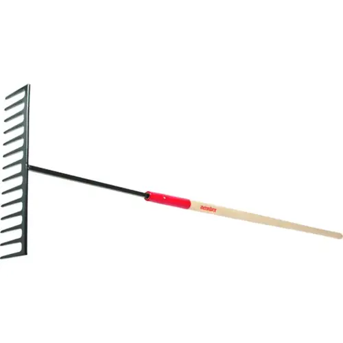 Razor-Back 63125 Asphalt Rake, 78 in OAL, 14 -Tine, Steel Tine, Ash Wood Handle, Straight Handle