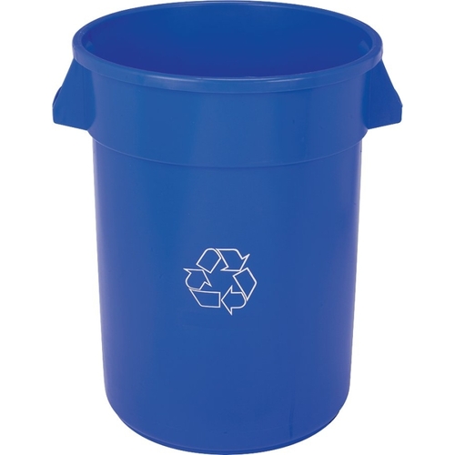 CONTINENTAL COMMERCIAL PRODUCTS 3200-1 Huskee Recycling Receptacle, 32 gal Capacity, Plastic, Blue