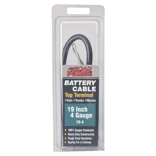 CCI 19-4 Maximum Energy Battery Cable, 4 AWG Wire, Black Sheath