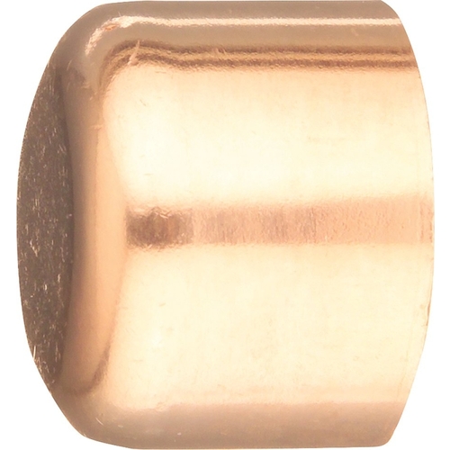 Tube Cap, 3/8 in, Sweat, Wrot Copper