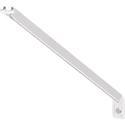 ClosetMaid 116600 Support Bracket, 16 in L, 2 in H, Steel White