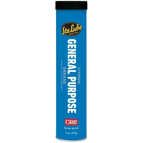 Sta-Lube SL3310-XCP10 Lithium General Purpose Grease, 14 oz, Cartridge