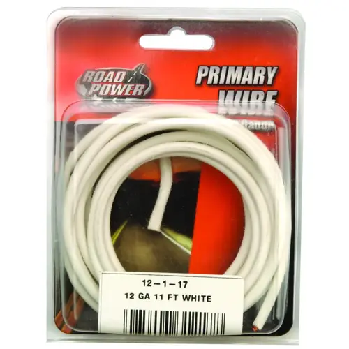 WIRE PRIM WHITE 11FT CD 12GA