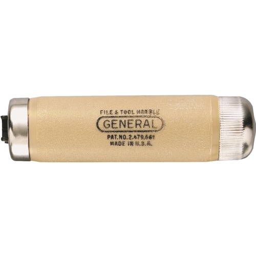 General 890 File and Tool Handle, 1-1/16 in Dia, 4-1/8 in L, Steel