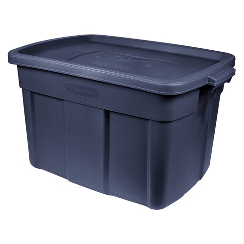 Roughneck Storage Box, Polyethylene, Dark Indigo, 23.9 in L, 15.9 in W, 16-1/2 in H