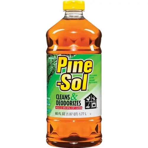 Pine-Sol 40236 Cleaner, 60 oz Bottle, Liquid, Pine, Clear Amber