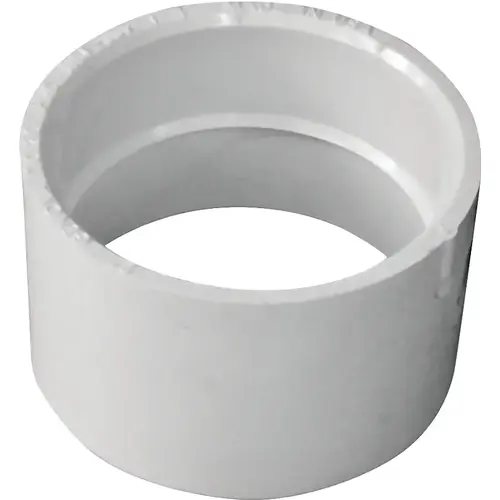 CANPLAS 193002 Coupling, 2 in, Hub, PVC, White
