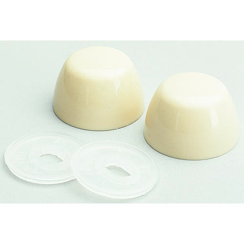 Bowl Bolt Cap, Plastic, Bone - pack of 10