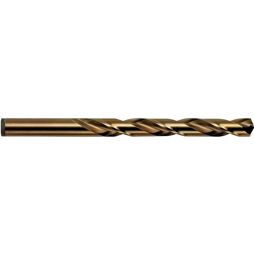 Jobber Drill Bit, 27/64 in Dia, 5-3/8 in OAL, Spiral Flute, 27/64 in Dia Shank, Cylinder Shank - pack of 6