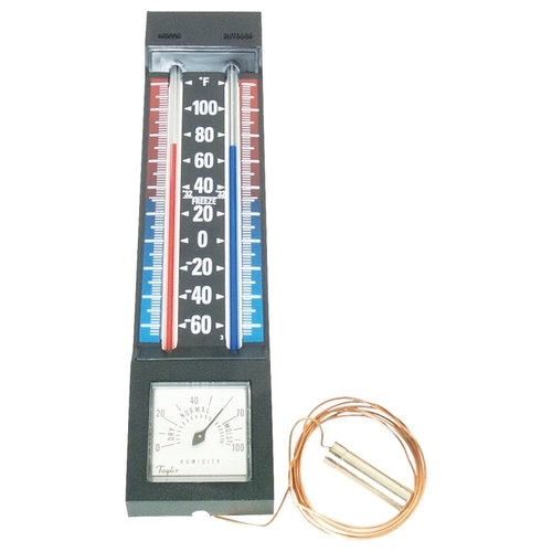 TAYLOR 5329 Thermometer with Hygrometer, -40 to 100 deg F