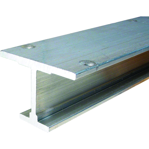 Bi-Folding, I-Beam Door Track Only, Aluminum 1-7/8 in W, 1-5/16 in H, 72 in L